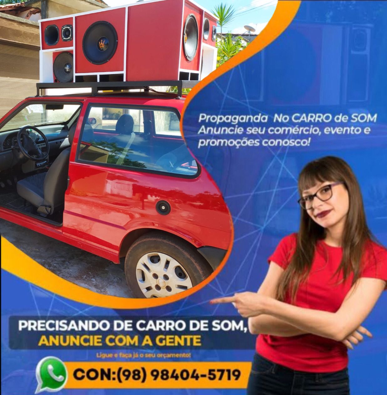 Ei, tá precisando de carro de som ?